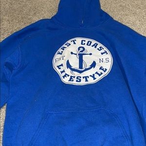 Blue east cost lifestyle hoodie